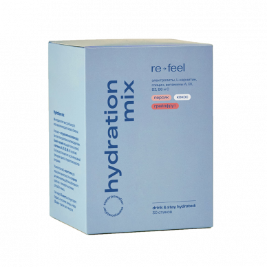 Изотоник электролит в стиках HYDRATION MIX с персиком-маракуйей (1 шт) ReFeel
